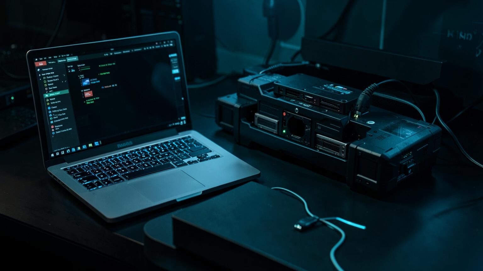 Acronis image-based backup workstation with a rugged external drive array