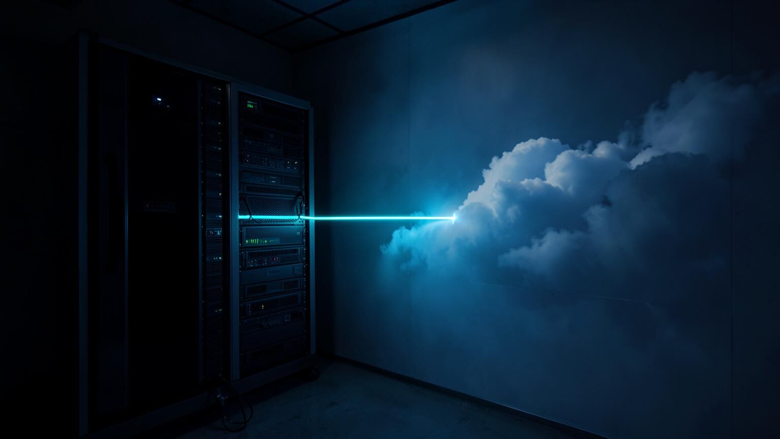 Microsoft Azure hybrid cloud link from an on-premise rack to a cloud region