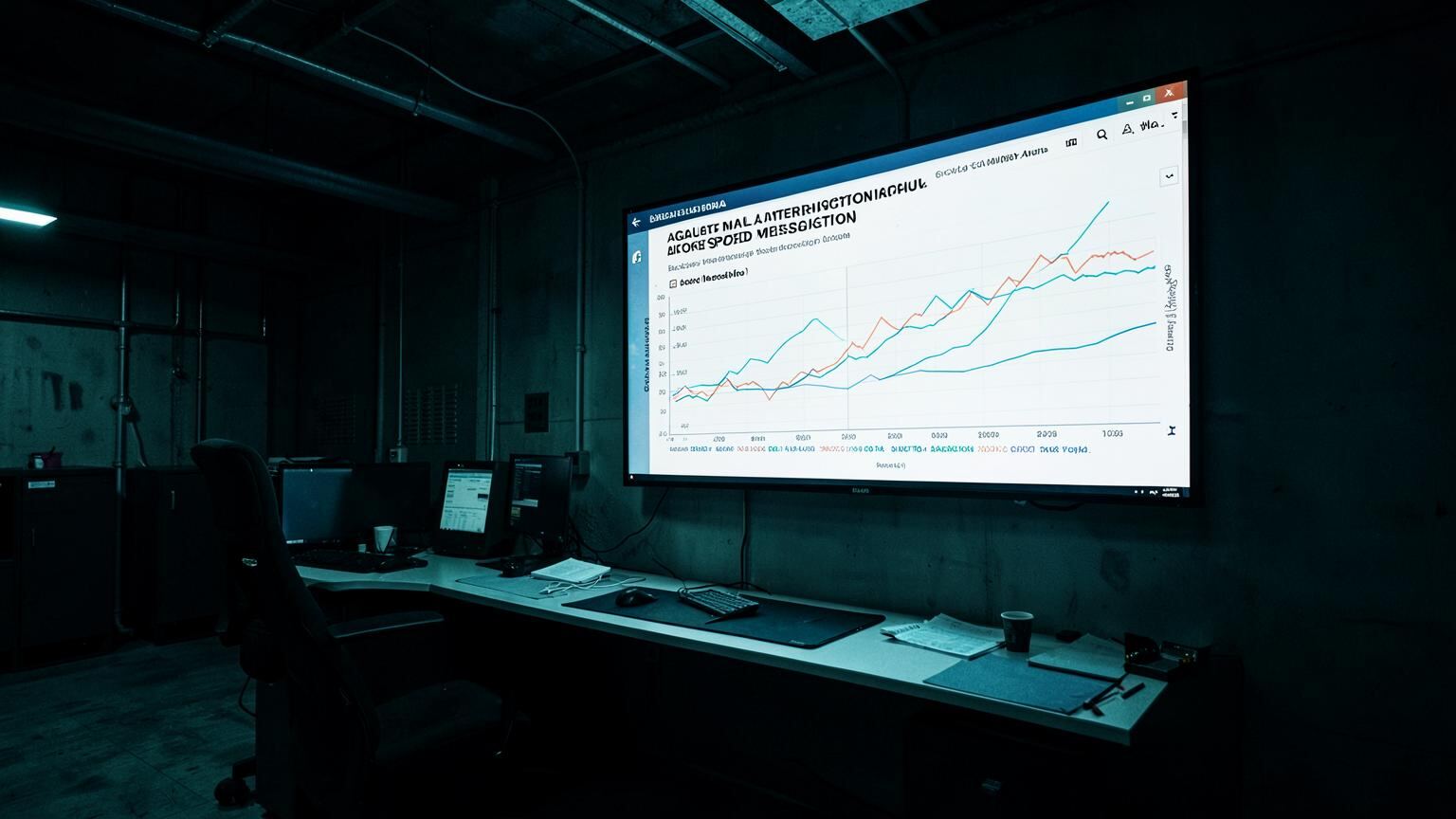 DMARC aggregate report dashboard showing authentication pass rates and spoofing attempts