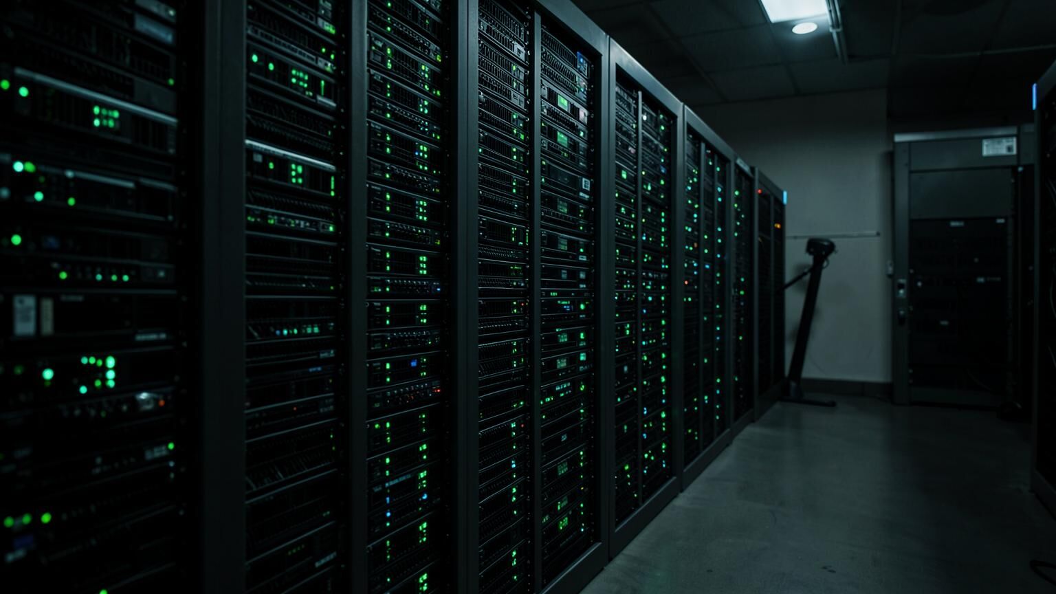 Veeam backup repository with dense disk shelves and a tape library behind