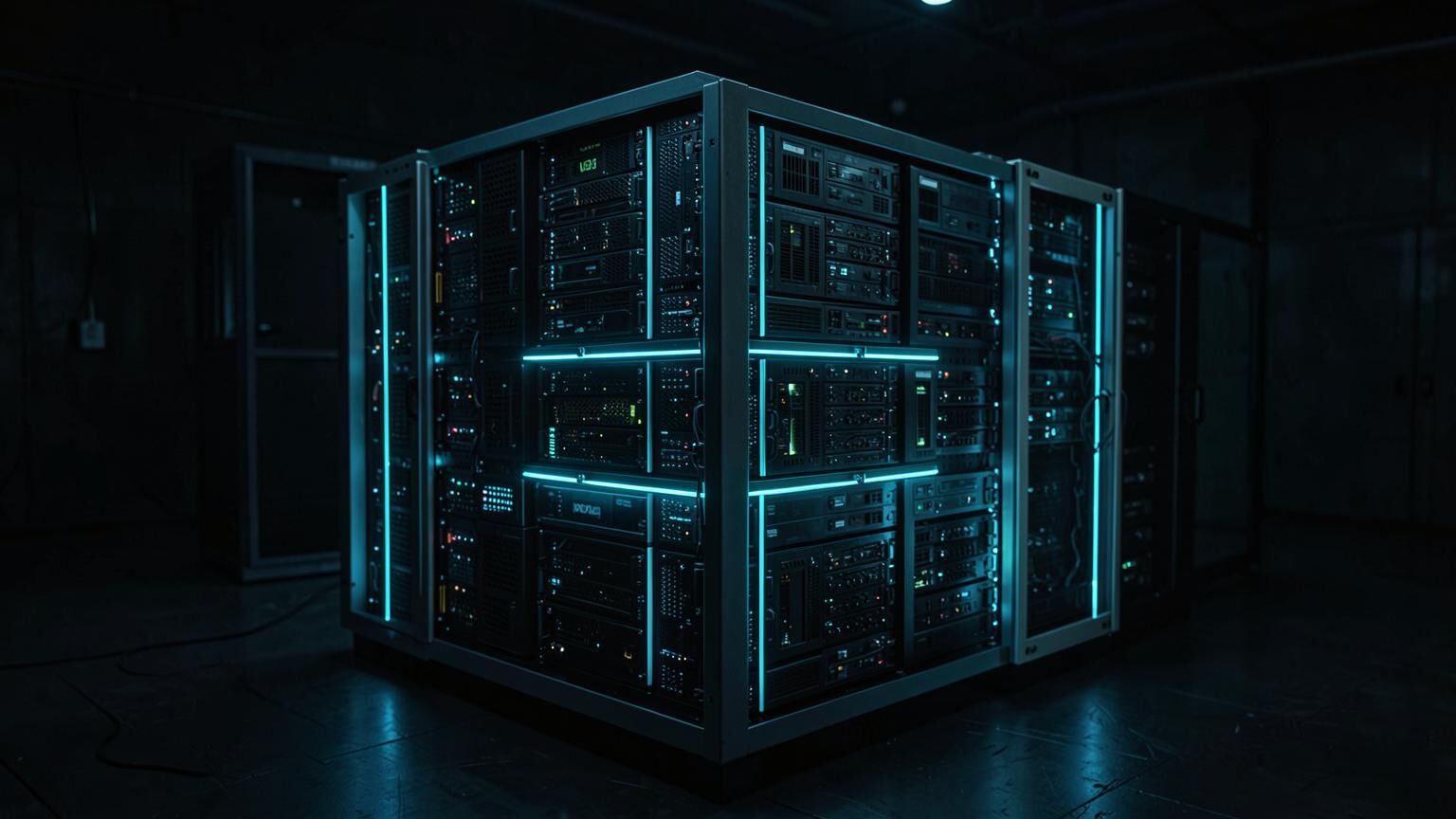 Virtual private server infrastructure rack with isolated instance partitions